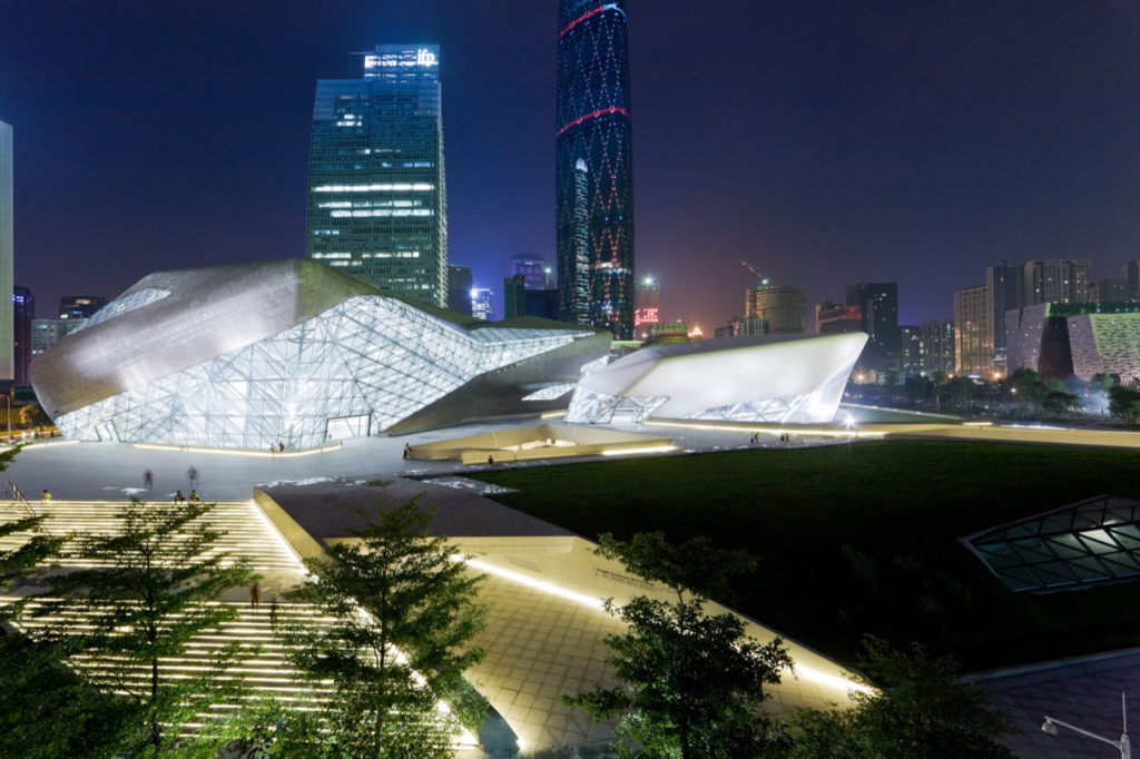 Guangzhou Opera House, Guangzhou, China (2010) BY ZAHA HADID