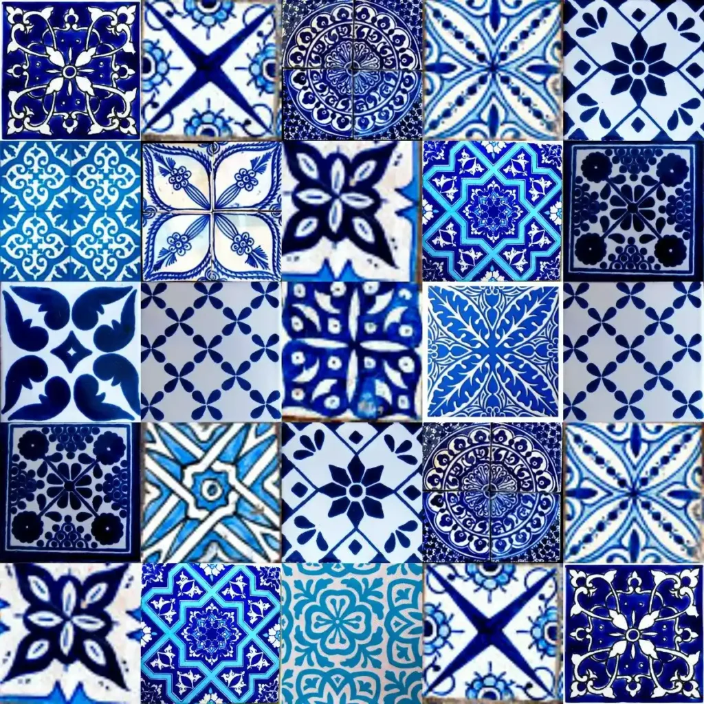 Blue Moroccan tiles